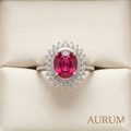 Crimson Aurora Ring