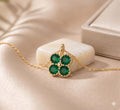 Aurum Clover Emerald Necklace