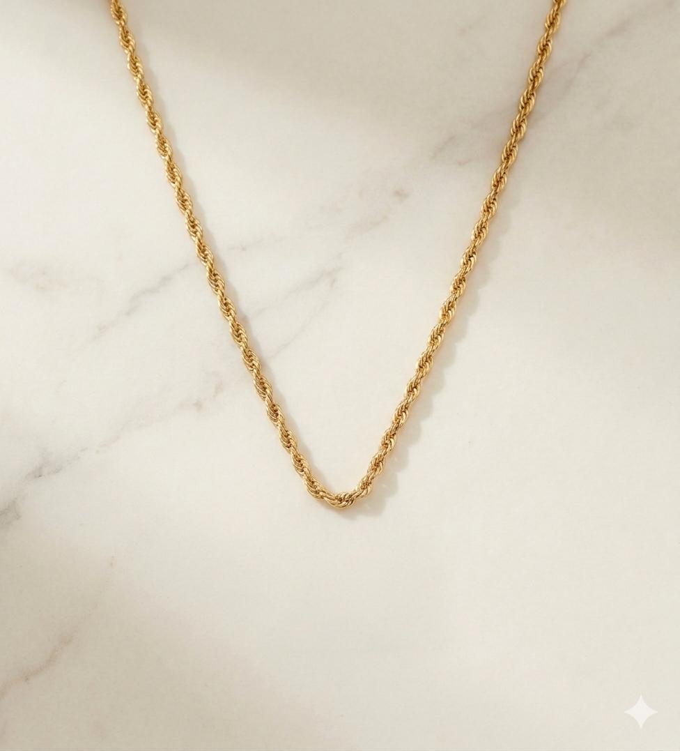 Aurum Monaco Rope Chain Necklace